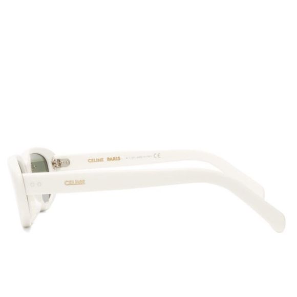 CELINE EYEWEAR  Oval acetate sunglasses white - Picture 6 of 9